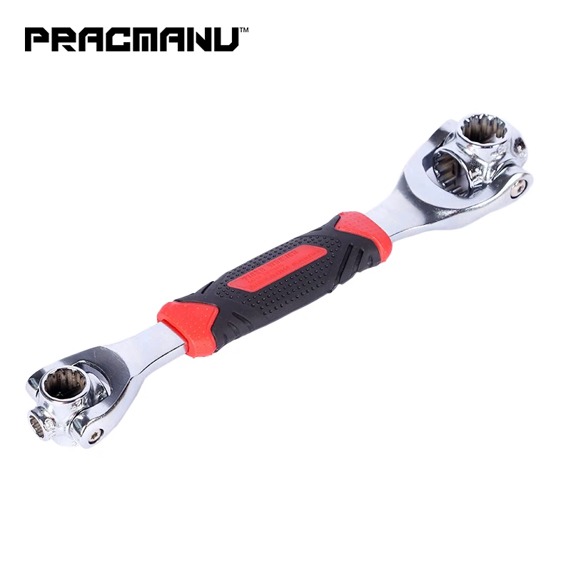 Najtaniej Klucz PRACMANU zastępuje 48 w 1 narzędzia gniazdo działa ze śrubami wielowypustowymi 360 stopni uniwersalne meble naprawa samochodów 25cm tylko czerwony