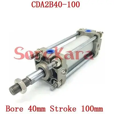 

CDA2B40-100 With Magnet Pneumatic Cylinder Standard Type Double Acting Single Tie Rod Bore 40mm Stroke 100mm SMC Type