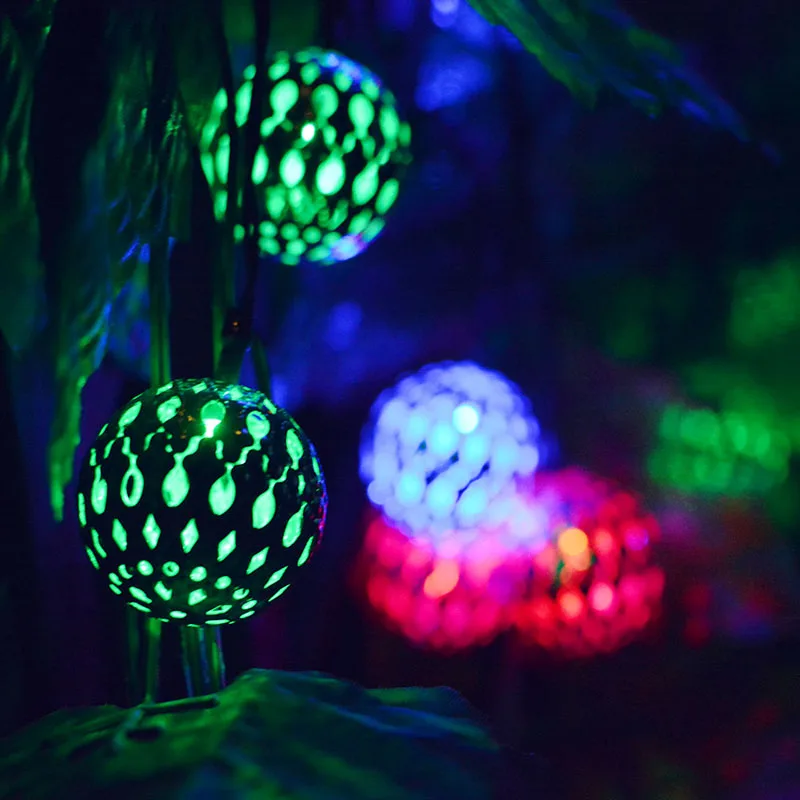 String Light-Moroccan ball (8)