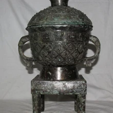 USPS в США S2156 1" Архаический Китай Китайской Династии Бронзовый Дворец Кухня Котел Плита Кук Набор