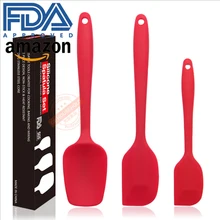 Силиконовая Термостойкая Экологически чистая лопатка кисть для смазывания выпечки набор посуды 6/3 в 1