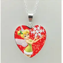 HT-00342, новинка, ожерелье в форме сердца, подвеска в виде колокольчика, стеклянные ювелирные изделия для женщин, ожерелье в форме сердца, HZ3HZ3