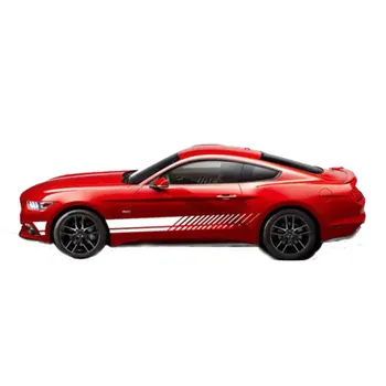 

Car Sticker Body Waist Line Sticker Decorative Universal Side Skirt Stripe Body Car Sticker Pull Flower Three Color Optional