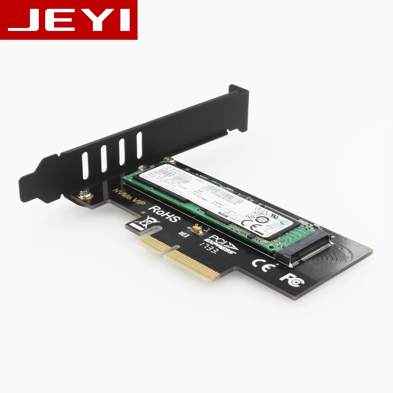 JEYI SK4 Pro M.2 NVMe SSD NGFF к PCIE X4 адаптер M ключ интерфейсная карта Suppor PCI Express 3,0x4 2230-2280 Размер m.2 полная скорость