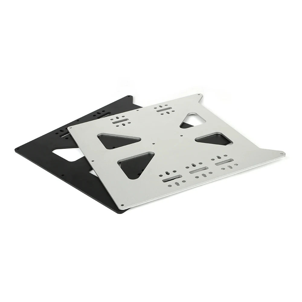 Placa de Prata Placa de Apoio para Prusa Peças de Impressora Alumínio Carruagem Anodizado Preta Atualização v2 Prusa i3 Cama Quente Faça Você Mesmo 3d y 6 Computador e Escritório