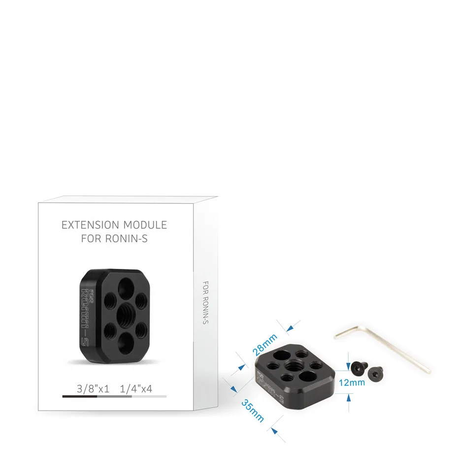 Ronin-S Aluminum Alloy Extension Module Adapter Plate Expansion Module for DJI Ronin-S Handheld Gimbal Spare Part Accessories-6