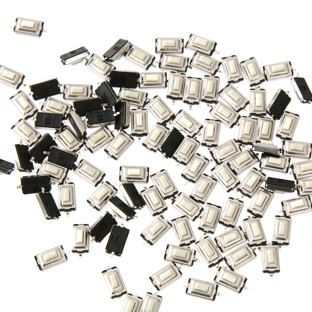Generic 3X6X2.5mm Tactile Push Button Switch Tact Switch Micro Switch SMD Pack of 100