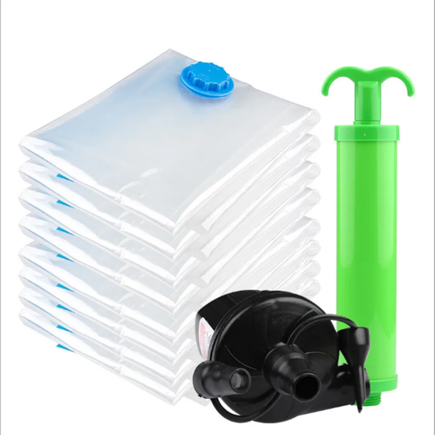 5 kind of specifications Thickened Vacuum Storage Bag with Hand Pump