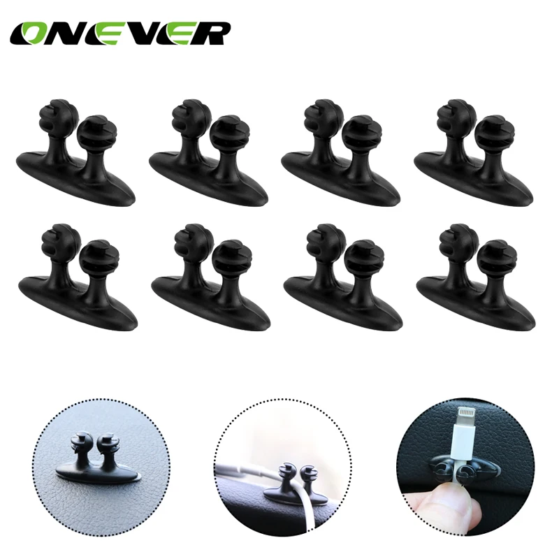 

8Pcs Car Wire Clip Vehicle Fixed Clamp Automotive Cable Clip Instrument Panel Wiring Clip Cable Holder Auto Supplies