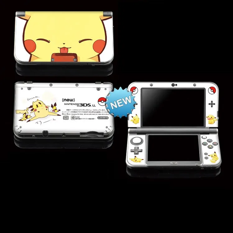 

New Hot Pikachu Protective Skin Sticker for Pokemon NEW 3DS LL Game Cover Skin Decal NEW 3DS XL Stickers