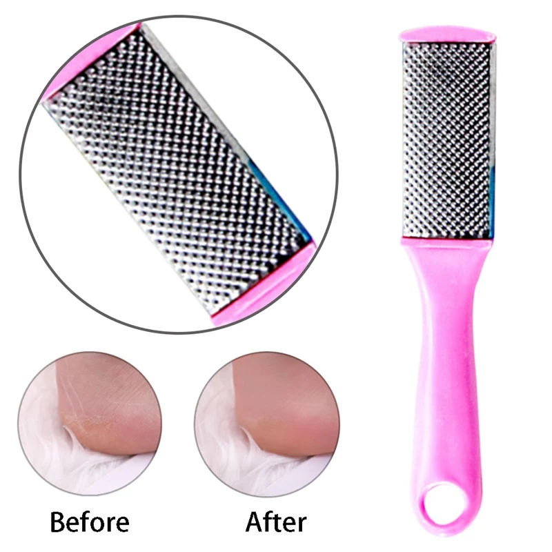 

1 Pc Foot Rasp File Scrubber Grater Dry Rough Dead Skin Callus Remover Pedicure Nail Care Tool Random Color