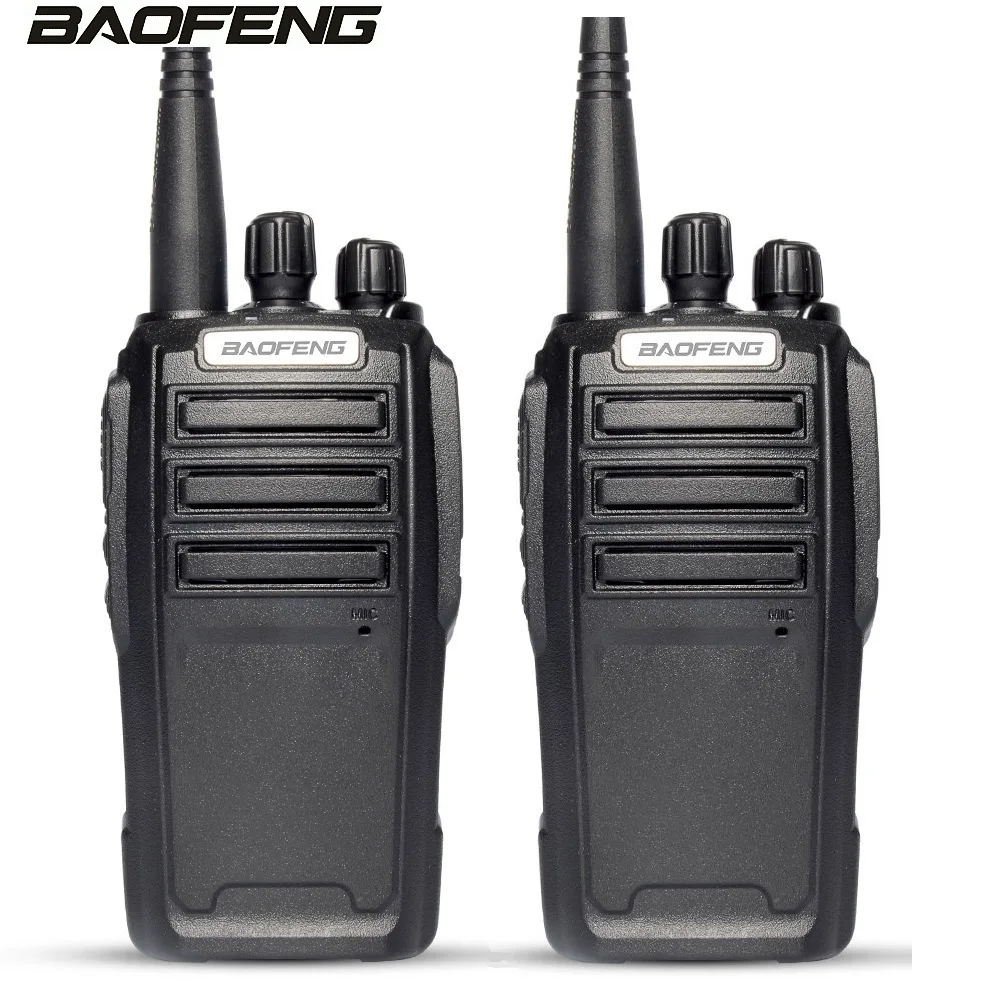 

1 Pair BAOFENG UV 6 handheld Transceiver 136-174/400-480MHZ UHF/VHF 8W Transmit Power & PTT Headset ham Interphone Walkie Talkie