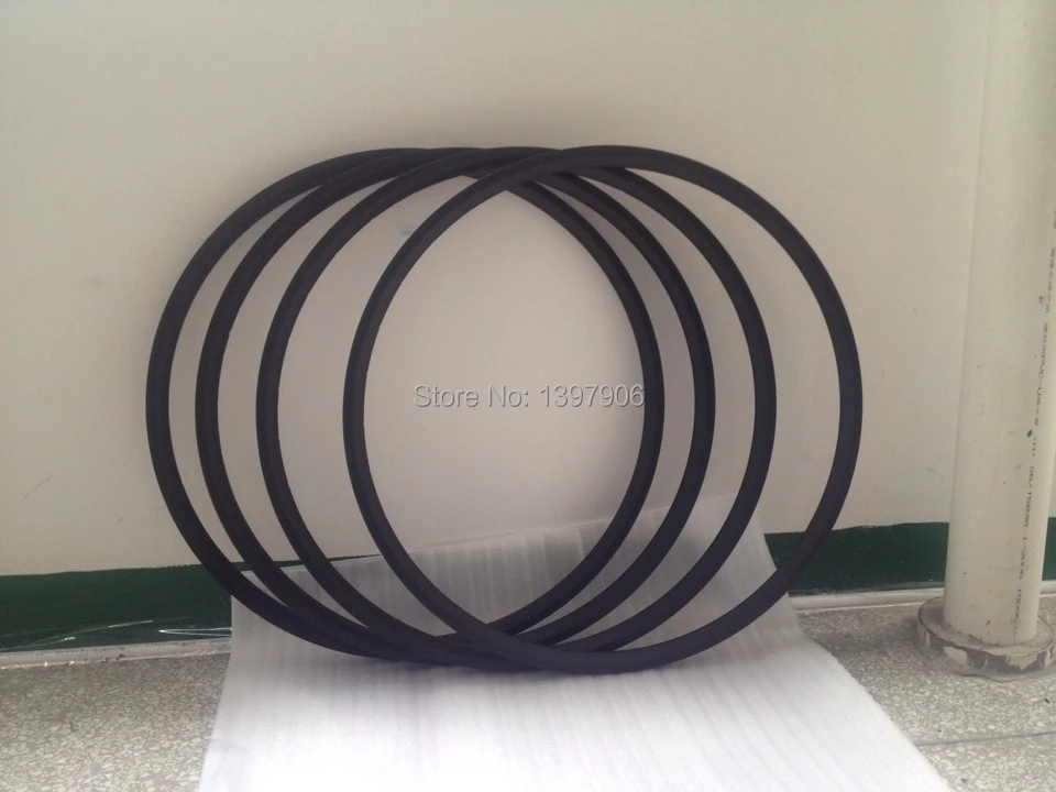 Flash Deal Strong Stiffness  700c 24mm Carbon Tubular Rims Road Bike Wheel only 290g Weight 23mm width Basalt furface 2