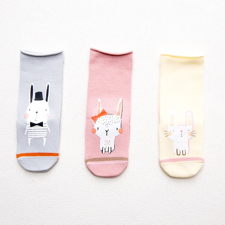 3 пар/лот; хлопковые носки для малышей; длинные носки; сезон осень-зима; высокое качество; Носки с рисунком; милые модные носки ярких цветов для малышей - Цвет: G