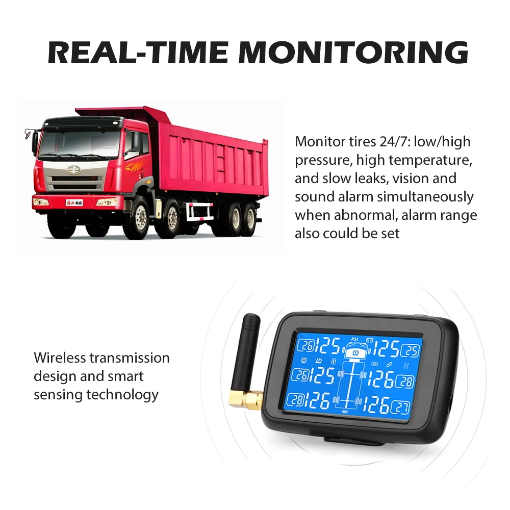 SCANDIAG TPMS автомобильная система контроля давления в шинах с 6 сменными батареями