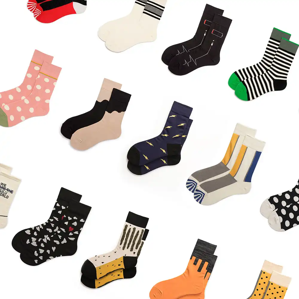 Harajuku Street Tide Casual Men Cotton Cartoon Socks Happy Socks For