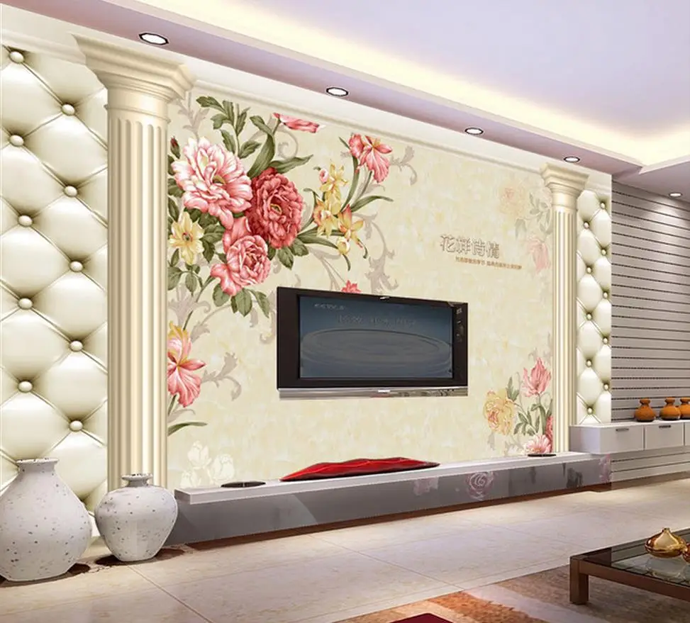 3d wall murals ,HD roman pattern wallpaper, High end mural for Tv sofa