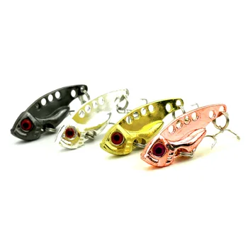 

artificial fishing bait 50pcs Fishing Lure 4CM 7G Metal vib lure popper Bass Walleye Crappie Minnow Fishing Tackle