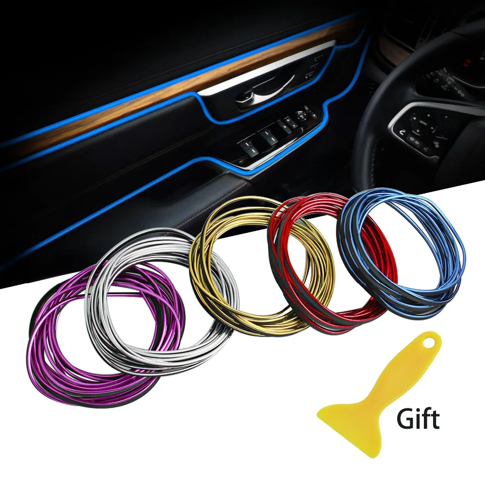 5M Car Styling Stickers and Decals Interior Mouldings Decoration 3D Thread Stickers Decoration Strips For Cars Auto Accessories 5M Car Styling Stickers and Decals Interior Mouldings Decoration 3D Thread Stickers Decoration Strips For Cars Auto Accessories