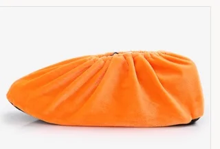Non-Slip обувь обложки Высокого качества Домой зимние галоши для Взрослых и детей моющиеся обувь карман сумки 1 пар для завода - Цвет: adult orange