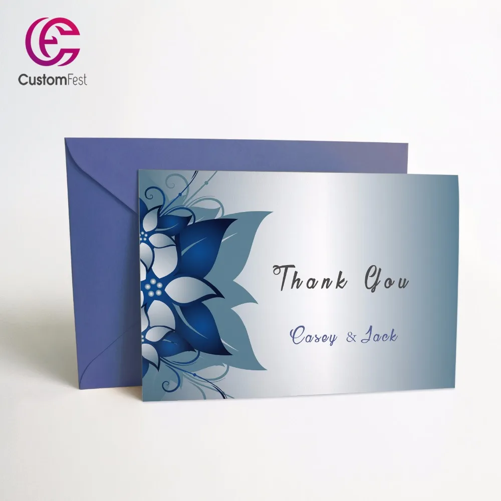 50pcs Lot Personalized Thank You You Card Or Save The Date