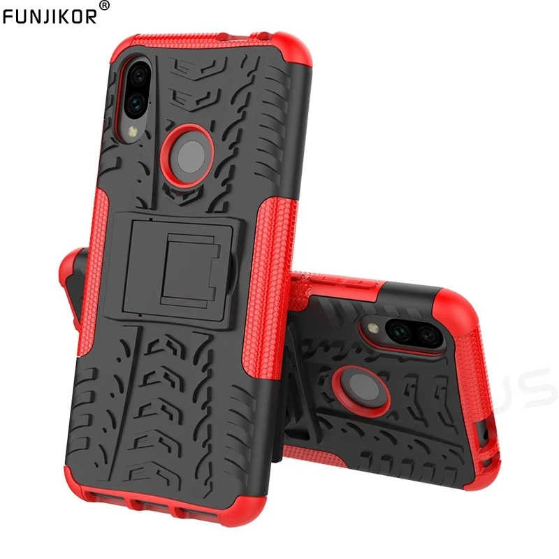 

Plastic Silicone ShockProof Protector Armor Case For Xiaomi redmi Note 7 Pro Phone Cover Funda For Redmi 7A Note 7 global Case