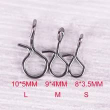 Черный цвет нахлыстом оснастки быстрая замена для крючка и приманки 100 шт S/M/L