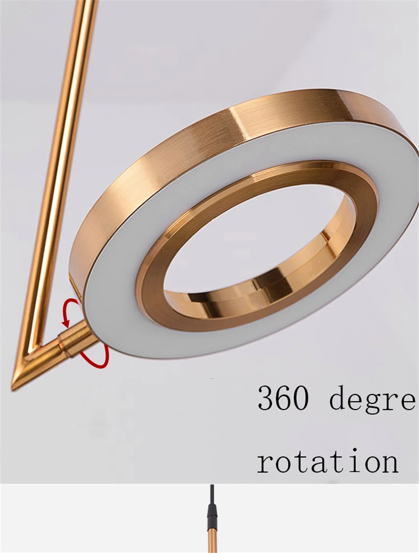 Скандинавские дизайнерские лампы, подвесные светильники, лофт, прикроватная тумбочка для спальни, ресторан, светодиодный светильник, люстра, люстра, бар, латунные Кухонные светильники