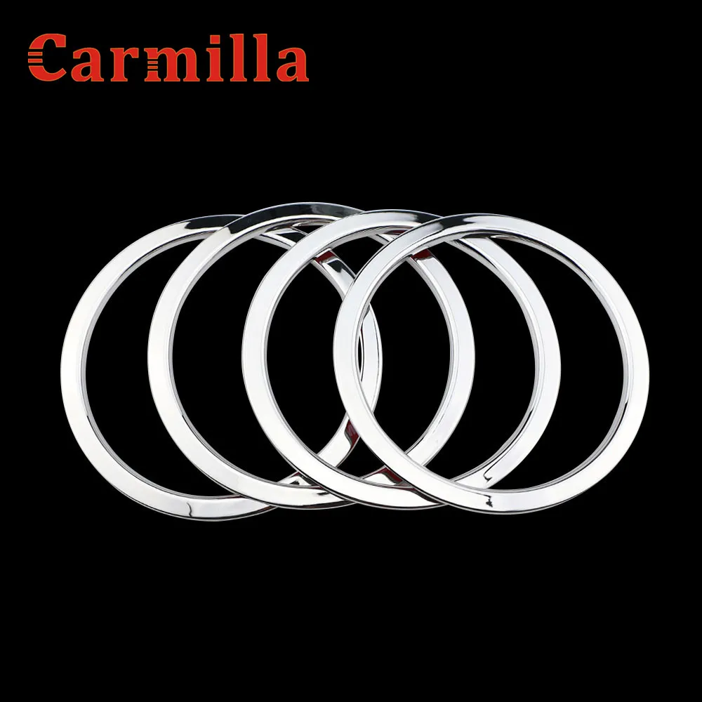 Carmilla автомобильный Стайлинг ABS хромированный дверной динамик кольцо Крышка