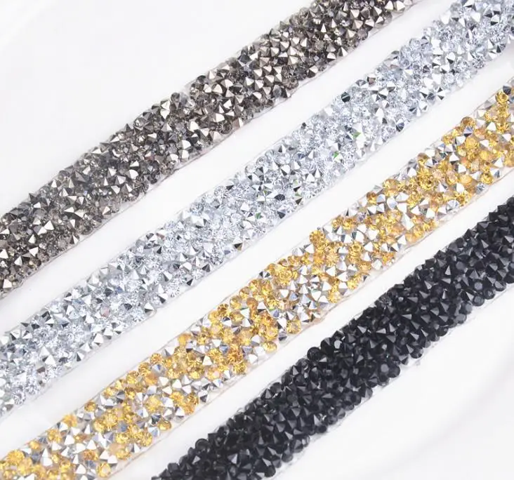

1 Yard Motif Rhinestones For Clothing Glass And Crystals Cup Chain Rhinestone Trim Sew On Jewelry Accessories
