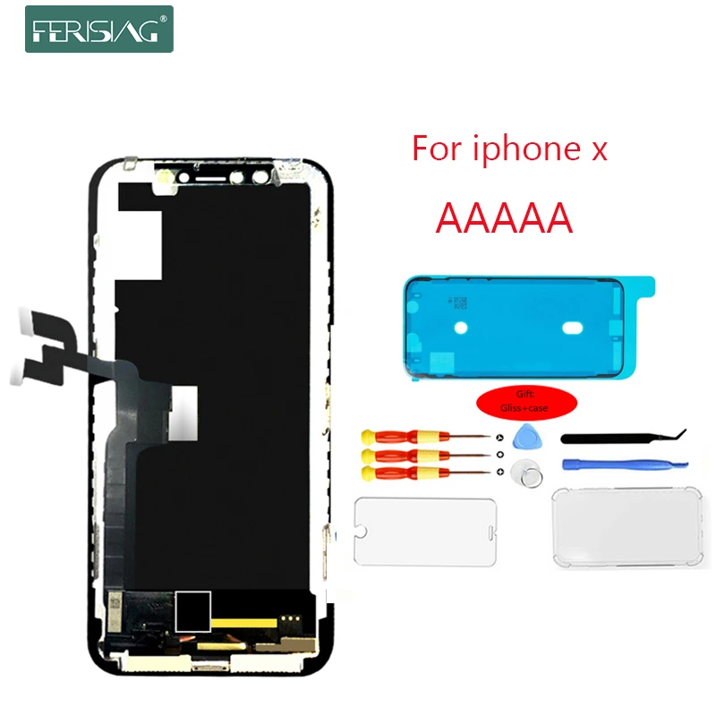 

FERISING OEM For iPhone X OLED LCD Display Touch Screen Digitizer Assembly Replacement Display For iPhone X LCD Screen