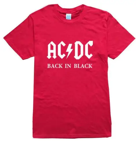 Дизайн, AC DC Bell, мужские футболки с черепом и цепочкой, acdc bell, I Got My Bell goning Take Ya To Hell, Повседневная брендовая 3D Мужская футболка - Цвет: redwhite