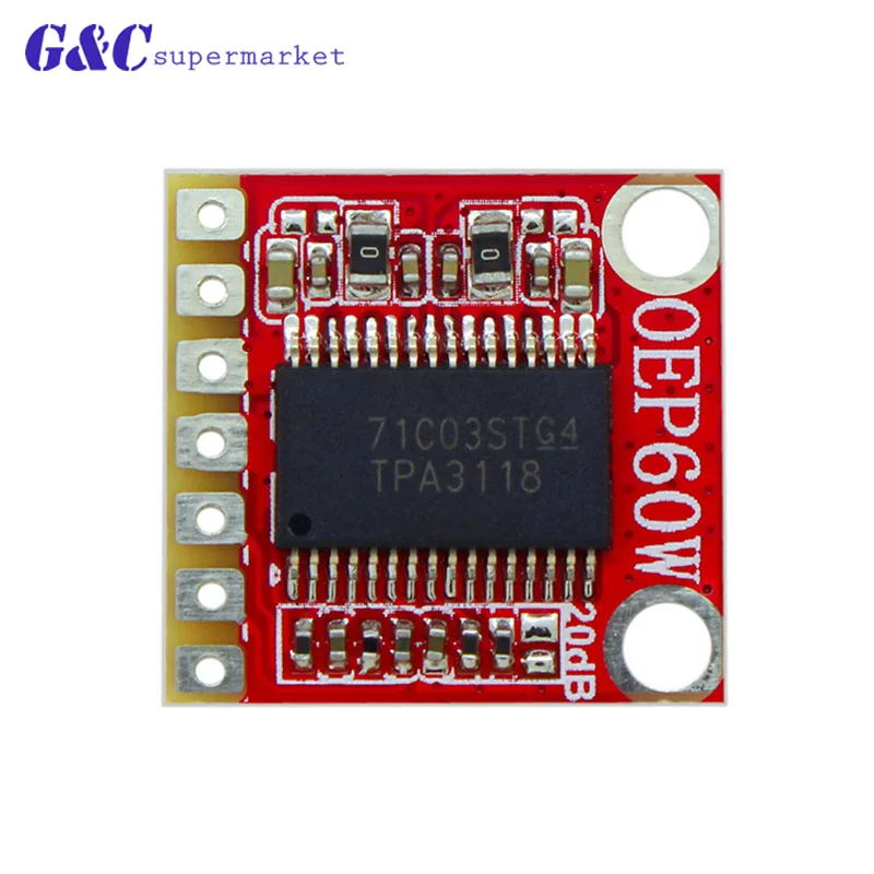OEP3W OEP30W OEP60W Amplifier Module Mono Double Channel Digital Amplifier Board Module Mini Diy Amplifier Kit
