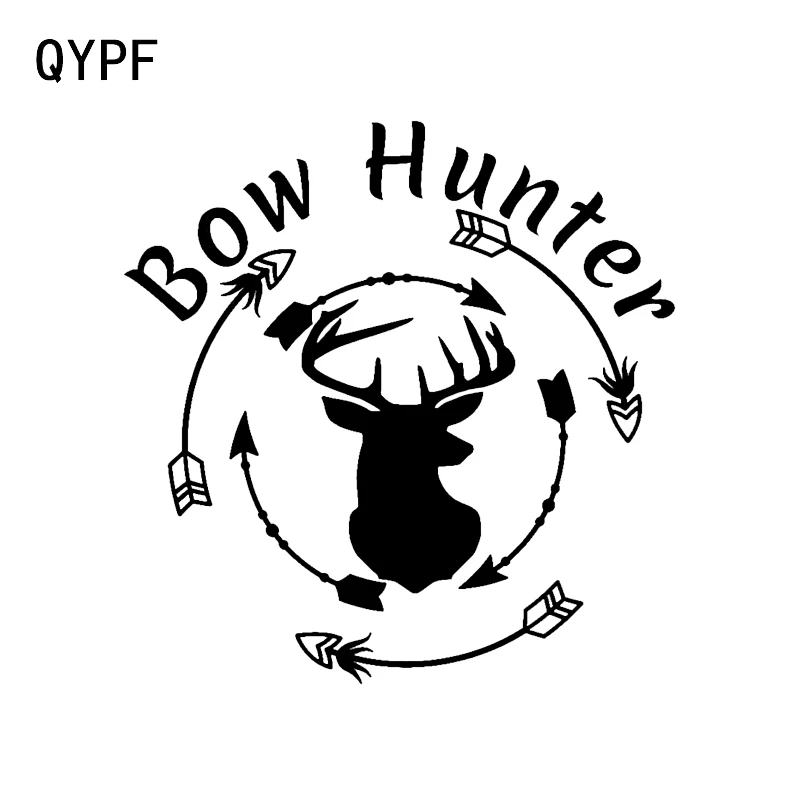 

QYPF 15.1*15.4CM Fashion Bow Archery Hunter Decor Car Modelling Sticker Accessories Vinyl Motorcycle Graphic C16-1757