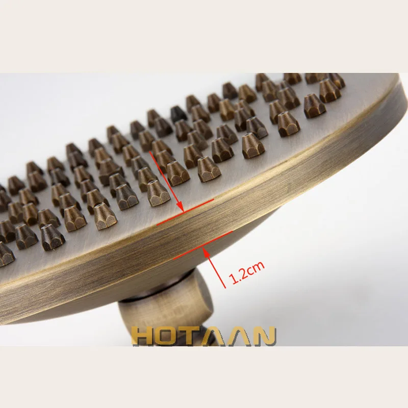 8 inch 20x20cm Round OverHead Rain Shower Head Copper Shower Head Anitque Brass Bathroom Shower shower head,shower nozzle
