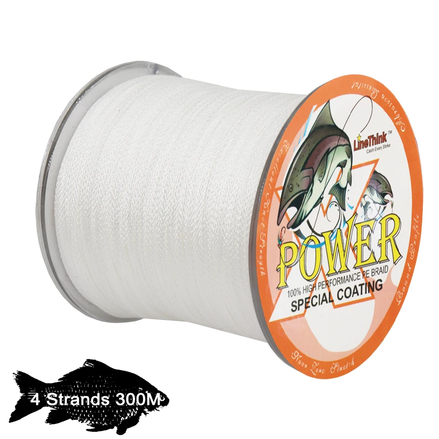 

Power Brand 300M PE Braided Fishing Line 4 Strands 10LB 15LB 20LB 30LB 40LB 50LB 85LB 100LB 120LB Multifilament Fishing Line
