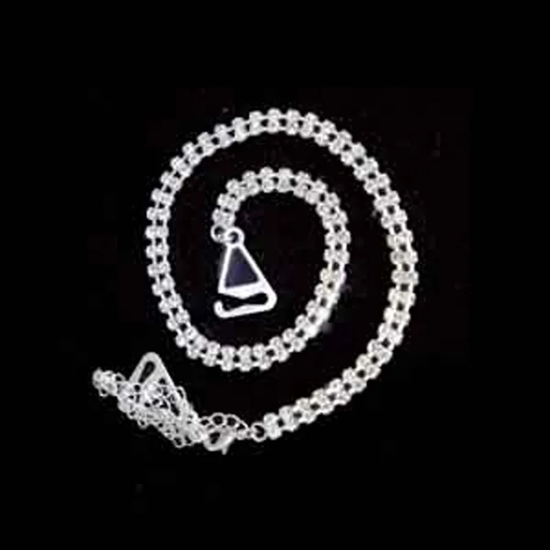 Free shipping double rows rhodium tone rhinestone shoulder bra straps custome fashion decorative ornament jewelry accessories