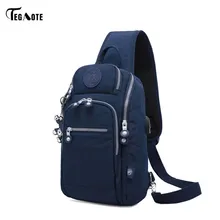 TEGAOTE, новинка, сумка на лямках, нейлон, нагрудная сумка, мужские сумки-мессенджеры, повседневные, для путешествий, с клапаном, Мужская маленькая Ретро сумка на плечо, USB зарядка