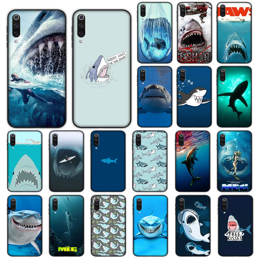 

Ice Sharks JAWS The Meg Soft Case for Xiaomi Mi9 Mi8 Mi6 Lite SE A1 A2 Lite Pocophone F1 MAX 3 Cover