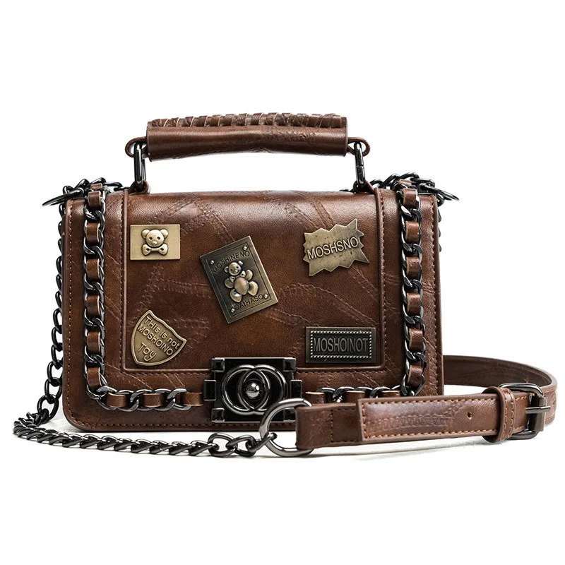 

vintage bag Luxury handbags Women Bags chain Ladies leather Designer shoulder bags Crossbody Bags for Women 2019 High Quality