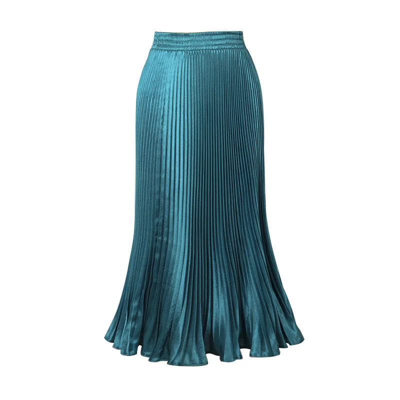 

PEILING DRAGON 2017 summer new big swing pleated skirt