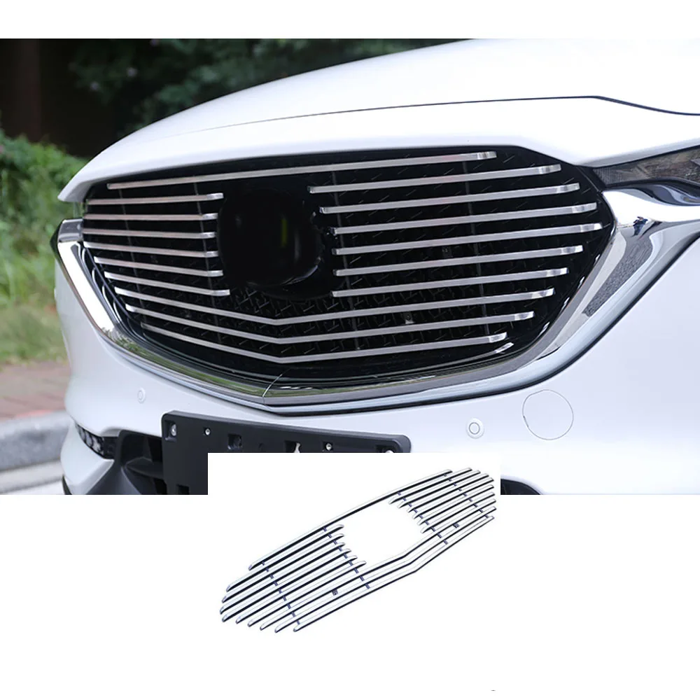 Автомобильный стикер, стильный Детектор защиты тела, накладка, Передняя решетка решетки, запчасти 1 шт. для Mazda CX-5 CX5 2nd Gen
