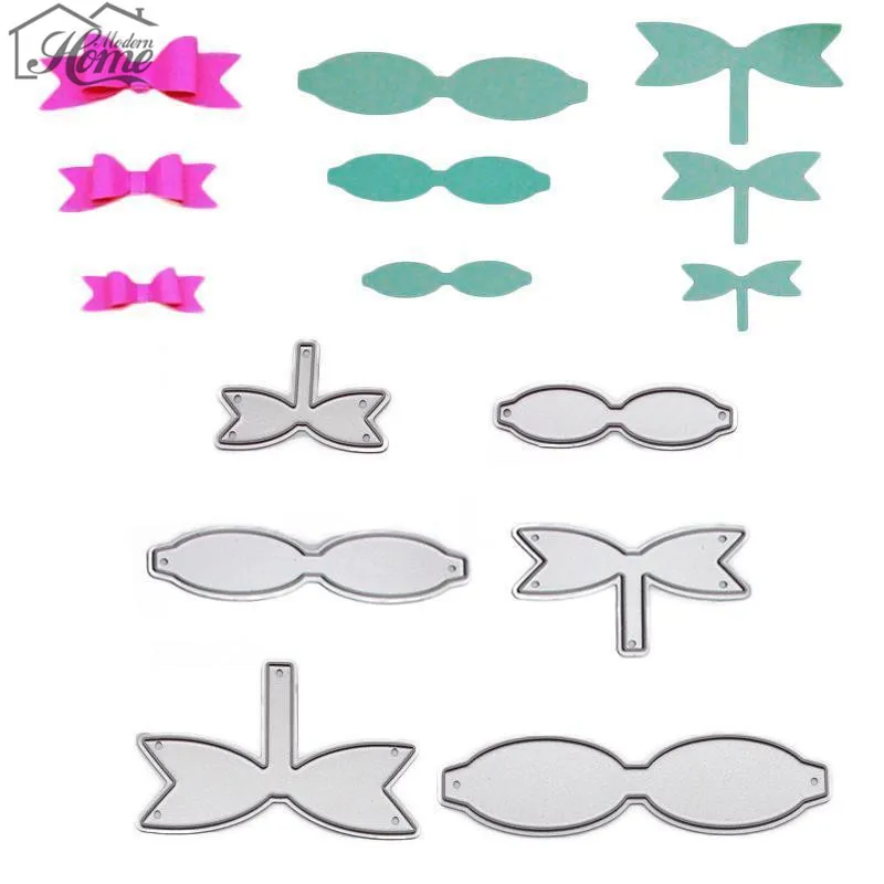 6pcs-Bowknot-Ribbons-Cutting-Dies-Stencils-DIY-Scrapbooking