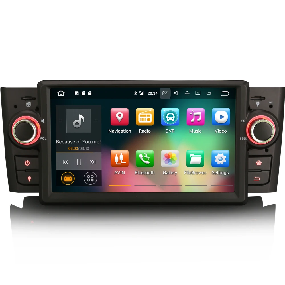 7 &quotAndroid 7.1 Радио Автомобильный Мультимедийный Плеер для Fiat Punto Linea Авто GPS Wi Fi dab + DVR