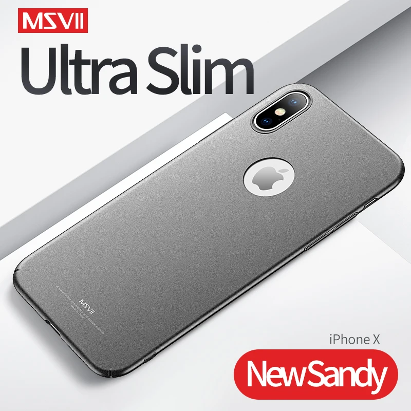 

Msvii Case For iPhone 8 7 6 6s Plus X 10 Ultra Slim Matte Cover Case For iPhoneX Platic Back Coque Fundas Pouch