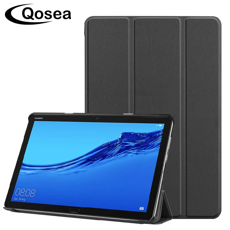 

For Huawei MediaPad M5 Lite 10.1 PU Leather Smart Stand Case For Huawei MediaPad M5 Lite 10.1 Tablet PC Protector Stand Cover