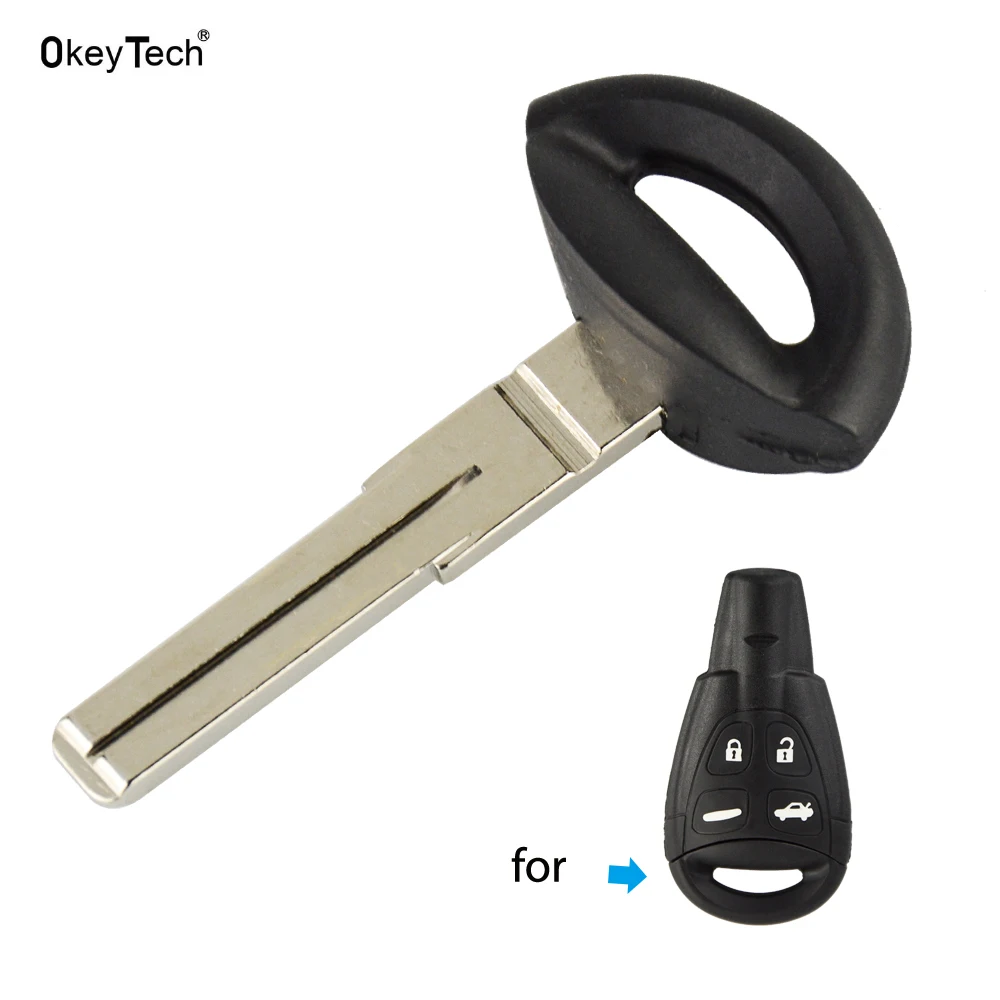 

OkeyTech 1PC Car Replacement Part Entry Remote Key Fob Shell Case Blade for SAAB 9-3 9-5 Good Quality Auto Key Blade New Styling