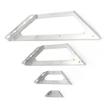 

1pcs Stainless Steel Bed Cabinet Connecting Bracket Supporting Gusset Angle 90 Degree Angle Corner Brackets