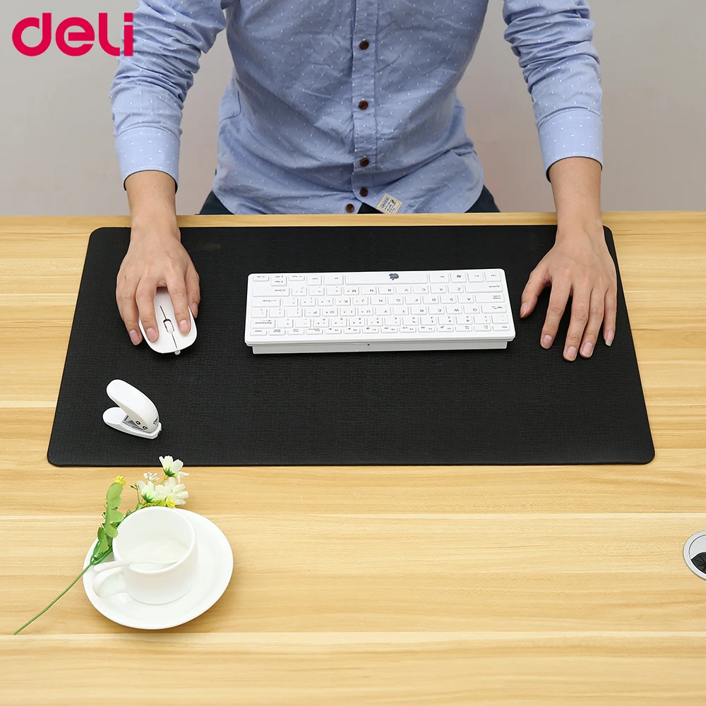 Deli mouse pad office desk pads big size waterproof good quality table