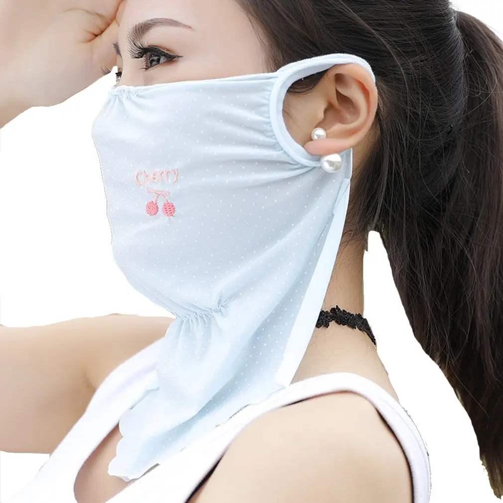 Летняя тонкая дышащая защитная маска для лица с фруктовой вышивкой, удобная забавная практичная маска Auti-Dust для лица